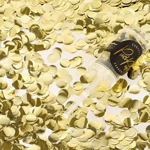 Confetis Push Pop Dourado